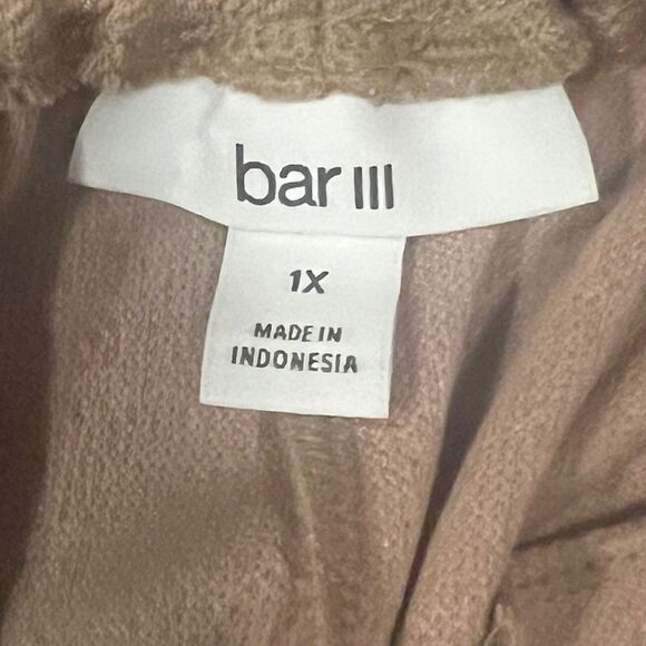 Bar III Trendy Plus Size Paperbag-Waist Jogger Pants Warm Ginger 1X NWT - Picture 5 of 7